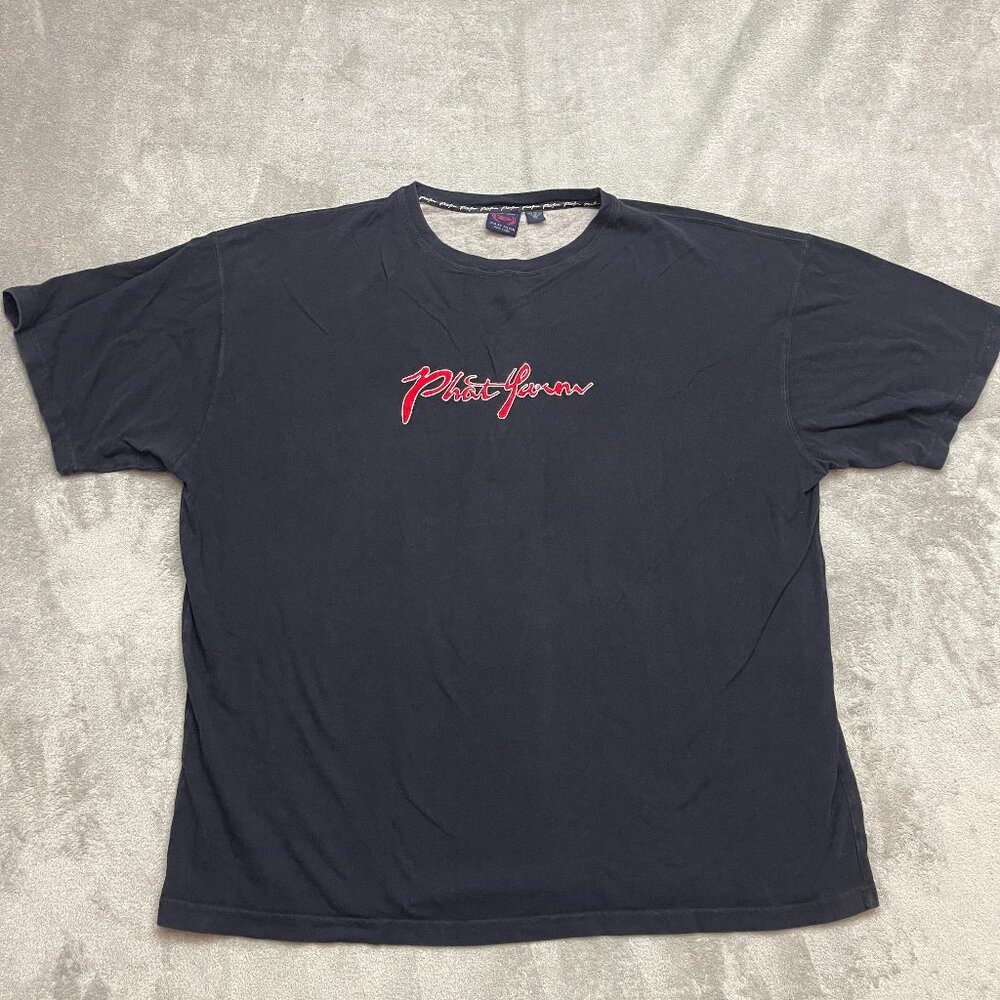 Vintage Phat Farm Shirt Mens 2XL Black Classic Y2K Hip Hop Rap Urban Streetwear